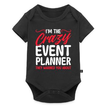 Eventplaner Hochzeitsplaner Event Manager - Baby Premium Kurzarmbody - Schwarz - Vorne