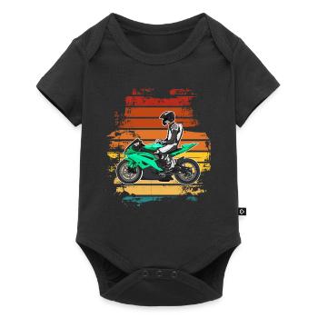 Moto Lifestyle / Moto / Moto motard - Body à manches courtes Premium Bébé - noir - Devant