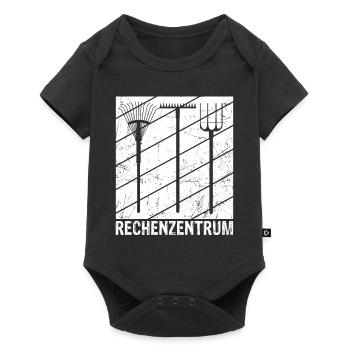 Rechenzentrum - Baby Premium Kurzarmbody - Schwarz - Vorne