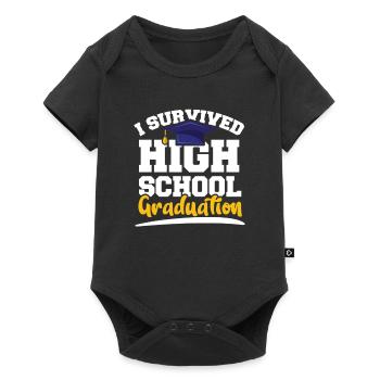Dernier jour d’école Sortants de l’école - Body à manches courtes Premium Bébé - noir - Devant