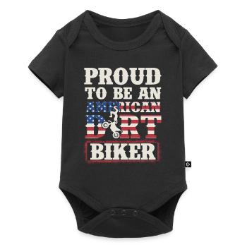 Motocross Enduro Off Road Dirt Biker - Body à manches courtes Premium Bébé - noir - Devant