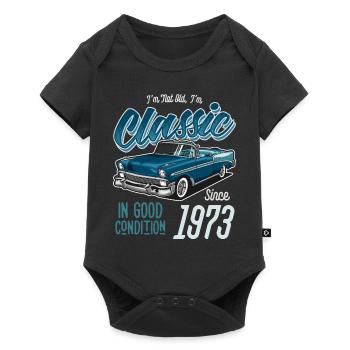 Ich bin nicht alt Ich bin Oldtimer Jahrgang Jahrgang 1973 - Baby Premium Kurzarmbody - Schwarz - Vorne