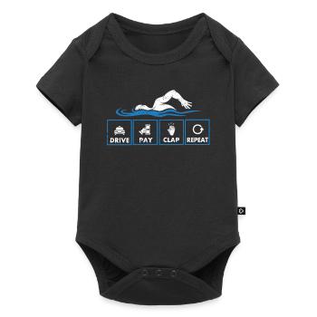 Fun Swimming Water Sports Float Drive Pay - Baby Premium short-sleeve bodysuit - black - Front
