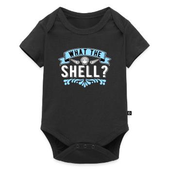 Muschelsammler Muscheln What The Shell - Baby Premium Kurzarmbody - Schwarz - Vorne