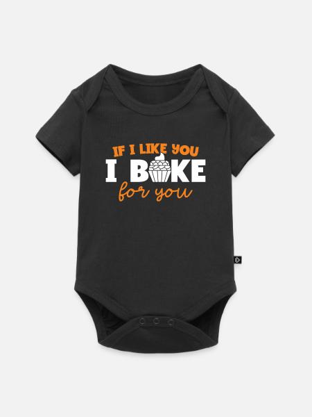 Bäckerei Backen Bäckerin Bäcker - Baby Premium Kurzarmbody - Schwarz