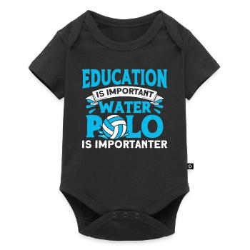 Water Sports Polo Polo Swimming - Baby Premium short-sleeve bodysuit - black - Front