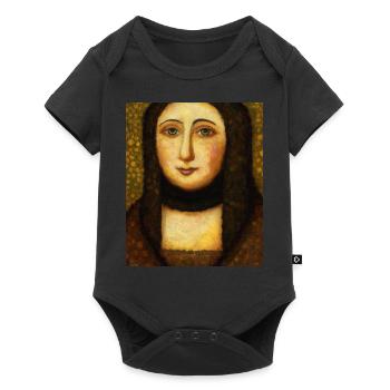 Portrait Einer Frau Gustav Klimt Style - Baby Premium Kurzarmbody - Schwarz - Vorne