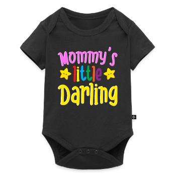 Mommy’s Little Darling Cute Kiddie Stars Enfants - Body à manches courtes Premium Bébé - noir - Devant