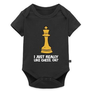 I Just Really Like Chess, Ok? Chess Player - Baby Premium short-sleeve bodysuit - black - Front