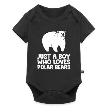 Just a Boy Who Loves Polar Bears - Baby Premium short-sleeve bodysuit - black - Front