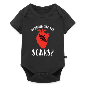 Open-heart surgery - Baby Premium short-sleeve bodysuit - black - Front