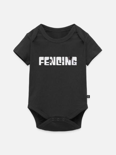 Fechten - Baby Premium Kurzarmbody - Schwarz