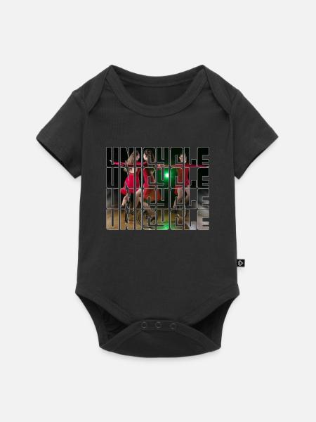 Einrad fahren - Baby Premium Kurzarmbody - Schwarz