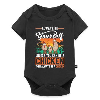 Poulets Élevage de poulets Éleveur de poulet - Body à manches courtes Premium Bébé - noir - Devant