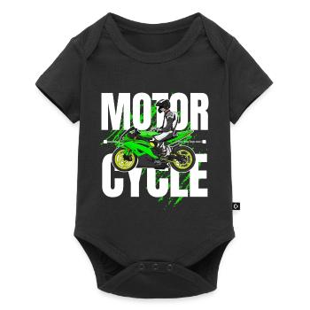 Motorcycle Lifestyle / Motorcycle / Motorcycle biker - Baby Premium short-sleeve bodysuit - black - Front