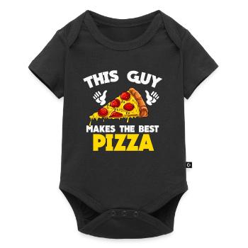 Pizza - Body à manches courtes Premium Bébé - noir - Devant