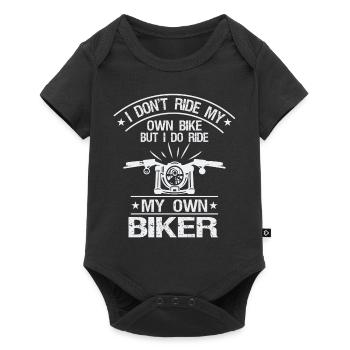 Ich Fahre Nicht Mit Meinem Eigenen Fahrrad, - Baby Premium Kurzarmbody - Schwarz - Vorne