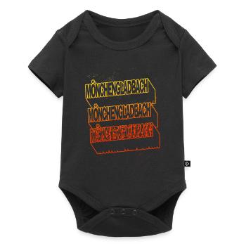 Mönchengladbach Germany City Skyline Font - Baby Premium short-sleeve bodysuit - black - Front