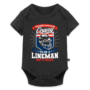 American Football Mannschaft American Football Foo - Baby Premium Kurzarmbody - Schwarz - Vorne