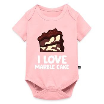 Gâteau marbré - I love marble cake - Body à manches courtes Premium Bébé - rose - Devant