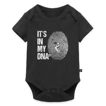 Sports d’hiver amusants Ski alpin - Body à manches courtes Premium Bébé - noir - Devant