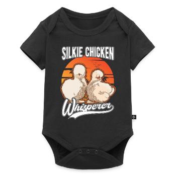 Silkie Chicken Whisperer Silk Chicken Whisperer - Baby Premium short-sleeve bodysuit - black - Front