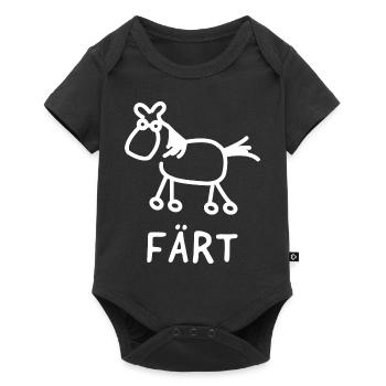 Färt halt - Baby Premium Kurzarmbody - Schwarz - Vorne