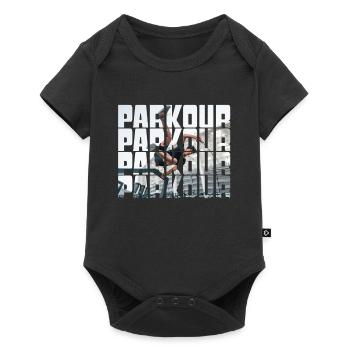 parkour - Baby Premium short-sleeve bodysuit - black - Front