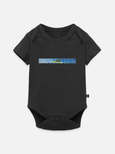 snowboarding - Baby Premium Kurzarmbody - Schwarz