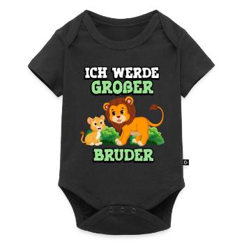 Ich Bin Bereit Für Meinen Kleinen Bruder, Aber - Baby Premium Kurzarmbody - Schwarz - Vorne
