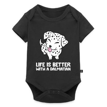 Funny Dalmatian Owner Life Is Better With A - Baby Premium short-sleeve bodysuit - black - Front