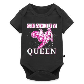 Motocross Enduro, Motocyclette Femme, Motobike Girl - Body à manches courtes Premium Bébé - noir - Devant