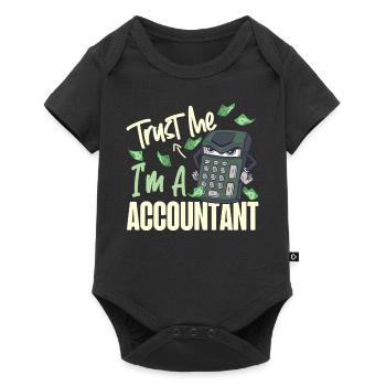 Accountant Bookkeeper Accounting - Baby Premium short-sleeve bodysuit - black - Front