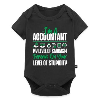 Accountant Bookkeeper Accounting - Baby Premium short-sleeve bodysuit - black - Front