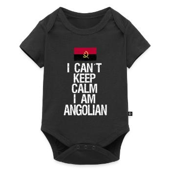 I can not Keep Calm I am Angolian - Baby Premium short-sleeve bodysuit - black - Front