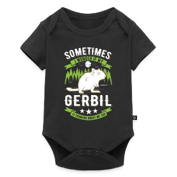 Gerbille Cadeau Rat de course Gerbille - Body à manches courtes Premium Bébé - noir - Devant