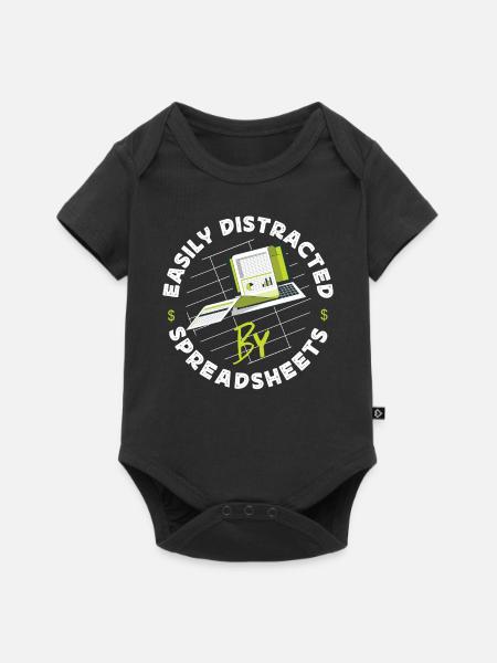 Accountant Bookkeeper Accounting - Baby Premium Kurzarmbody - Schwarz