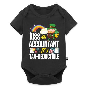 Accountant Bookkeeper Accounting - Baby Premium short-sleeve bodysuit - black - Front