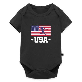 Softball USA Baseball America Pitcher Gift - Body à manches courtes Premium Bébé - noir - Devant