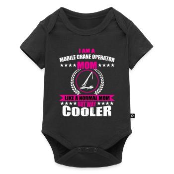 Grutier mobile Maman - Body à manches courtes Premium Bébé - noir - Devant