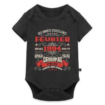 Février 1994 | Des Années D'excellence - Body à manches courtes Premium Bébé - noir - Devant