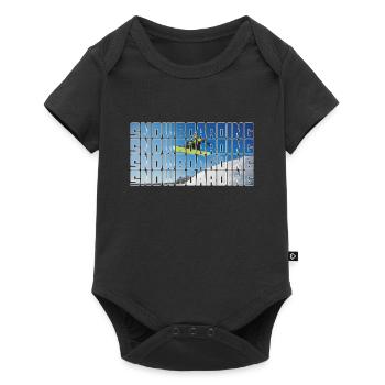snowboarding - Baby Premium Kurzarmbody - Schwarz - Vorne