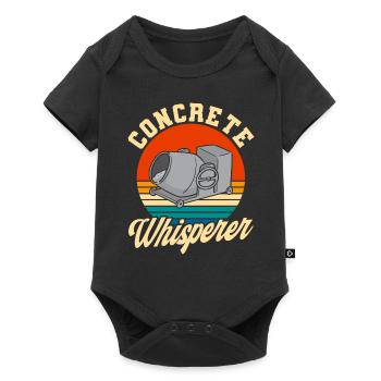 Concrete mixer reinforced concrete builder construction worker gift - Baby Premium short-sleeve bodysuit - black - Front