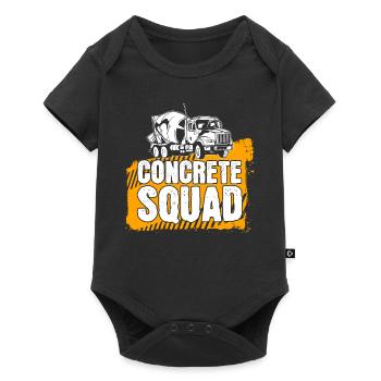 Concrete Builder Concrete Mixer Reinforced Concrete Builder Gift - Baby Premium short-sleeve bodysuit - black - Front