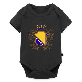 Fiers Bosniaques Bosnie-Herzégovine - Body à manches courtes Premium Bébé - noir - Devant