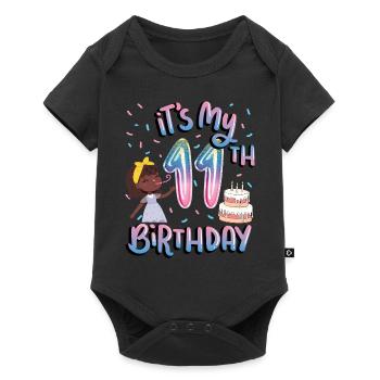 It's my 11th birthday Melanin Kid Juneteenth - Baby Premium short-sleeve bodysuit - black - Front