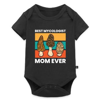 Mushroom Hunting Mom Best Mycologist Mom Ever - Baby Premium short-sleeve bodysuit - black - Front