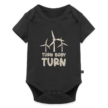 Turn Baby Turn Windmill Whisperer Renewables - Baby Premium short-sleeve bodysuit - black - Front