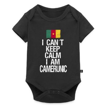 Je n’arrive pas à garder mon calme Je suis camerounais - Body à manches courtes Premium Bébé - noir - Devant