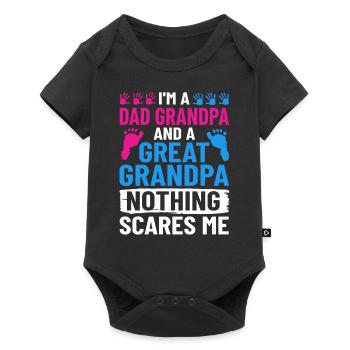 arrière-grand-père grand-père arrière-grands-parents grand-père - Body à manches courtes Premium Bébé - noir - Devant